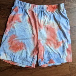 Tye die biker shorts